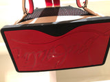 Christian Louboutin Explorafunk Studded Taupe Leather Backpack