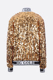 Dolce and Gabbana D&G Gold Sequin Jacket Sz Sm