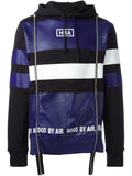Hood By Air HBA Blue Striped Hoodie Top Jacket Sz XL