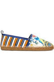 Dolce & Gabbana Maiolica Canvas Espadrilles Sz 11