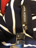 Neil Barrett SLIM-FIT STRIPED KNITTED T-SHIRT Sz XL