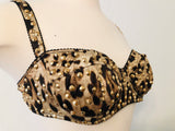 Dolce and Gabbana Satin Leopard Bra & Shorts Set SZ SM