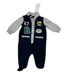 Ralph Lauren Polo Varsity Patch Onesie Sz 3 Months