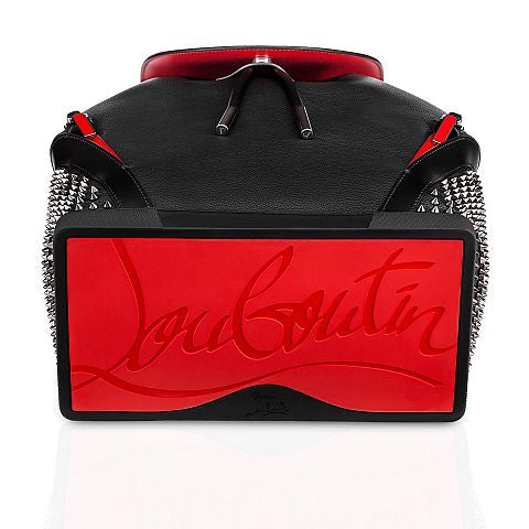 Christian Louboutin Black/Red 'Explorafunk' Studded Leather