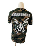 Valentino Camo Star Mariposa T Shirt Sz XXL