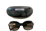 Moschino Vintage Gold/Black Butterfly Logo Sunglasses