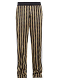 Versace Greca Print Striped Track Pants Sz XLarge