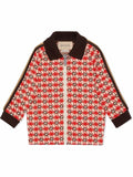 Gucci Jacquard Check Logo Jacket Sz 12/18 Months