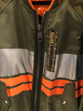 Dolce & Gabbana Striped Block Reflective Bomber Jacket Sz XLarge/52