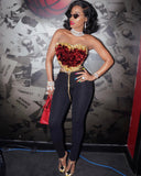 Dolce and Gabbana Heart Bustier Top Sz XS