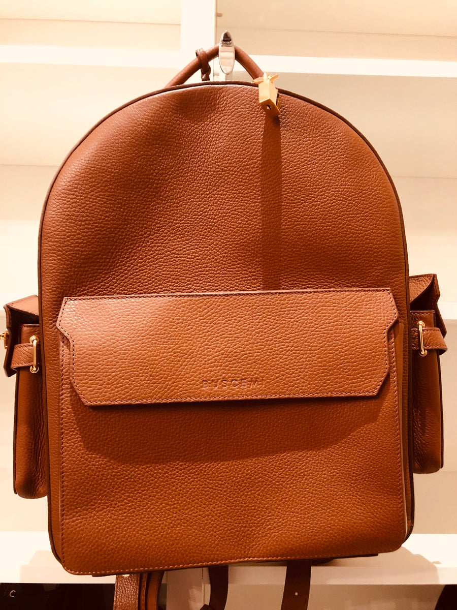 Buscemi PHD Leather Backpack in Whiskey Wopsters Closet