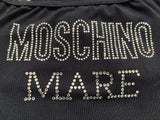 Moschino Vintage Crystal Swimsuit Bodysuit Sz XS