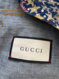 Gucci Star Denim Jacket Multicolored Crystals Exclusive Sz XL