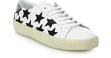 Saint Laurent Star Embroidered Leather Sneakers Sz 46