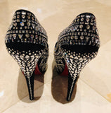Christian Louboutin Daffodile Decora Strass Platform Pumps SZ 38.5