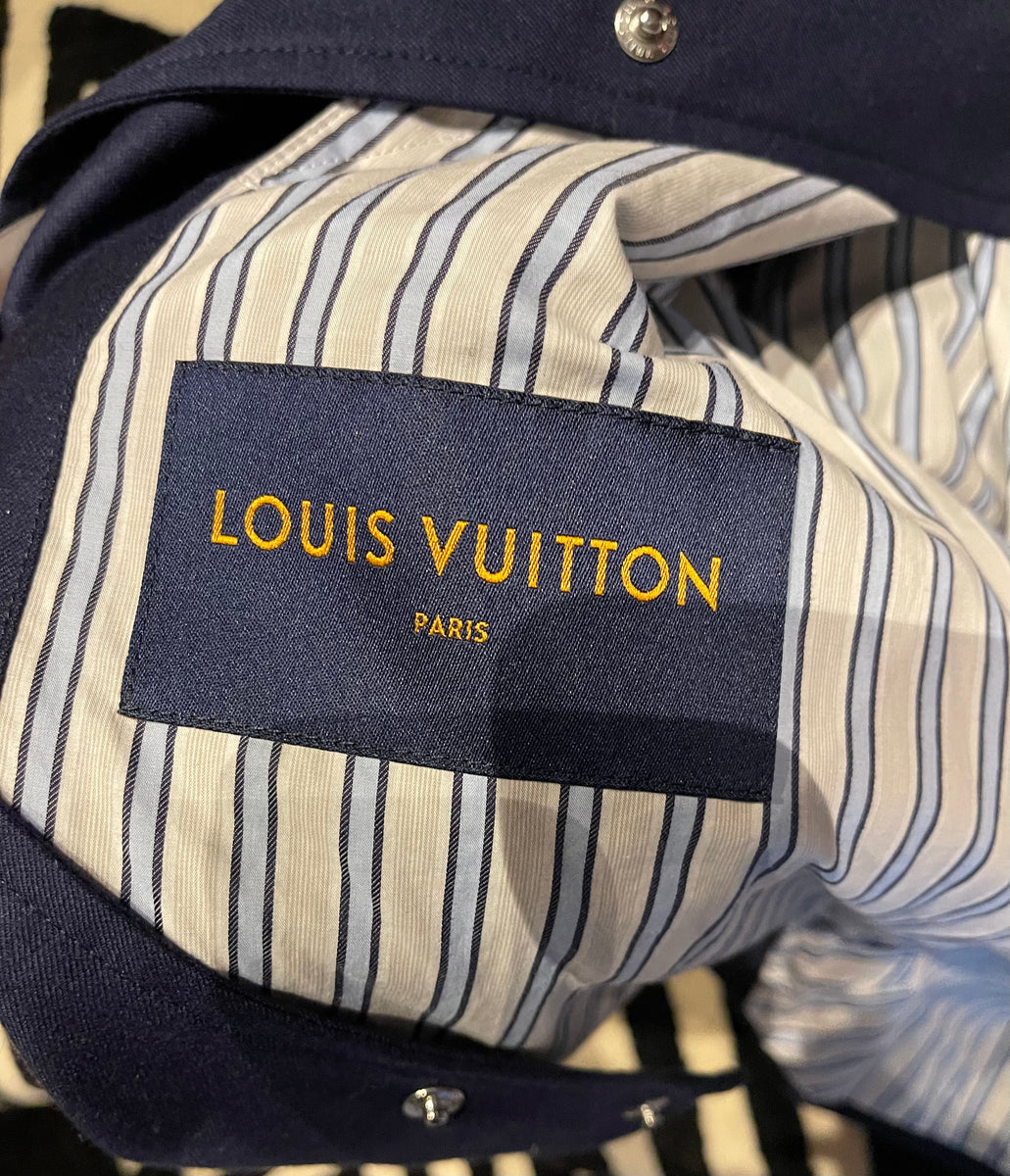 Wopsters Closet Louis Vuitton Blue Aloha Varsity Jacket Sz XL