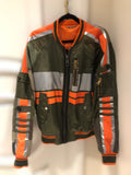 Dolce & Gabbana Striped Block Reflective Bomber Jacket Sz XLarge/52