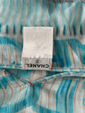 Chanel Vintage Logo V Neck Tunic Top Sz S/M