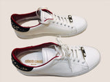 Roberto Cavalli Low White Snake Sneakers Sz 44/11