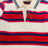 Gucci Red Striped Polo Shirt 18/24 Months