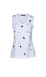 Dolce and Gabbana Jeweled Tank T Shirt Sz XS