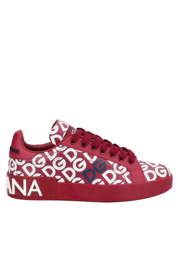 Dolce & Gabbana Red Logo Sneakers Sz 12