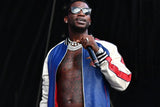 Gucci Blue Pool Patch Leather Jacket Sz XL