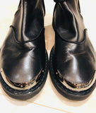 Giuseppe Zanotti Black Metal Toe Boots Sz 45