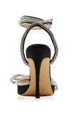 Mach & Mach Crystal Bow Satin Black Pumps Sz 38.5