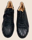 Roberto Cavalli Low Black Monogram Sneakers Sz 44/11