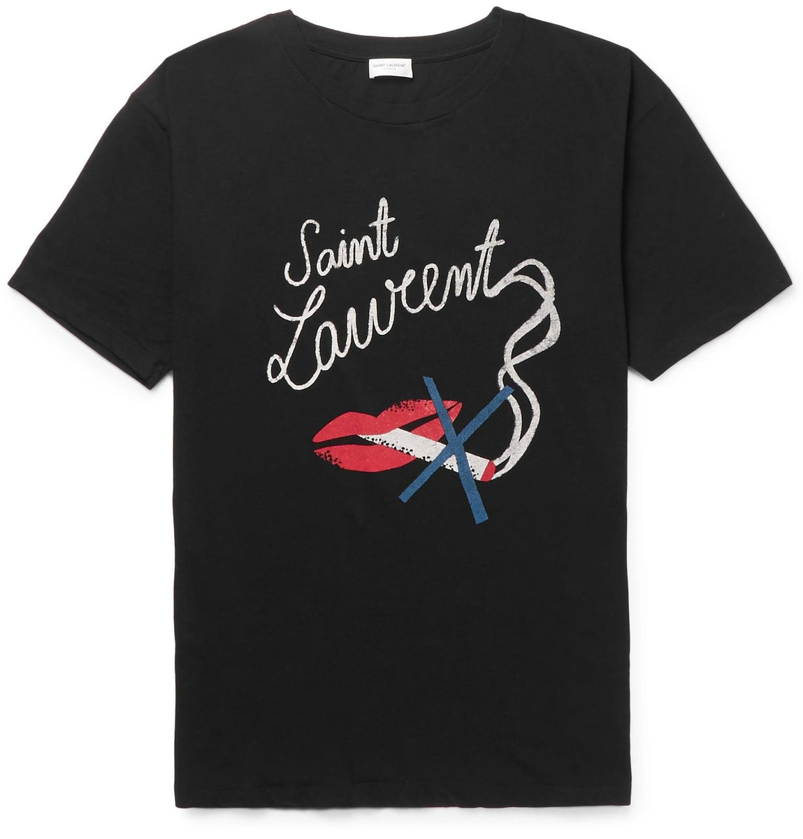 Terry Tee Shirt Ysl Coal And Terry Ysl Shirt Top