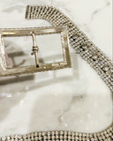 MIU MIU Crystal Fringe Skirt Belt Sz Small