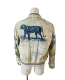 Alexander McQueen Silk India Bomber Jacket Sz 54