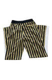Versace Greca Print Striped Track Pants Sz XLarge