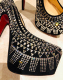 Christian Louboutin Daffodile Decora Strass Platform Pumps SZ 38.5
