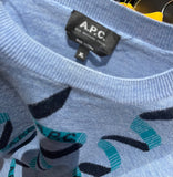 A.P.C. Blue Ribbons Sweater Sz XL