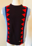 Dsquared2 Geometric Knit Vest Sz XLarge