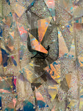 Byblos Tulle Iridescent Prism Gown Dress Sz 40