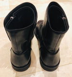 Giuseppe Zanotti Black Metal Toe Boots Sz 45