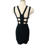 Nasty Gal Black Sexy Bandage Dress Sz Sm