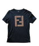 Fendi Black Logo T-shirt Sz XXL