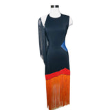 Christopher Kane Fringe Motif Dress Sz Sm