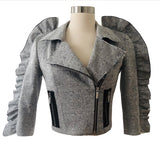 MSGM Ruffle Crop Jacket Sz XS