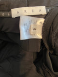 AREA Black Crystal Straight Leg Pants Sz 4