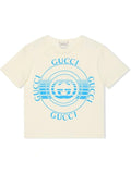 Gucci Blue/Gray Logo T-shirt & Joggers Set Sz 3/6 Months