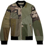 Dolce & Gabbana PATCHWORK MILITARY JACKET W/ 3D LOGO Sz 52