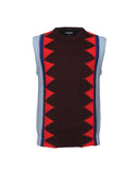 Dsquared2 Geometric Knit Vest Sz XLarge