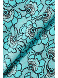 LESLIE AMON Laurie Feather Floral Blue Mini Dress Sz Xs