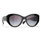 Chanel Black Logo 5492 1047 Butterfly Sunglasses