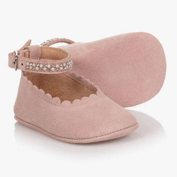 Iceland’s Dusty Pink Suede Shoes by Children’s Classics Sz 20
